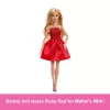 Barbie Mattel 80th Anniversary Ruby-Red Celebration Fashion Doll Wearing Red Dress with Accessories