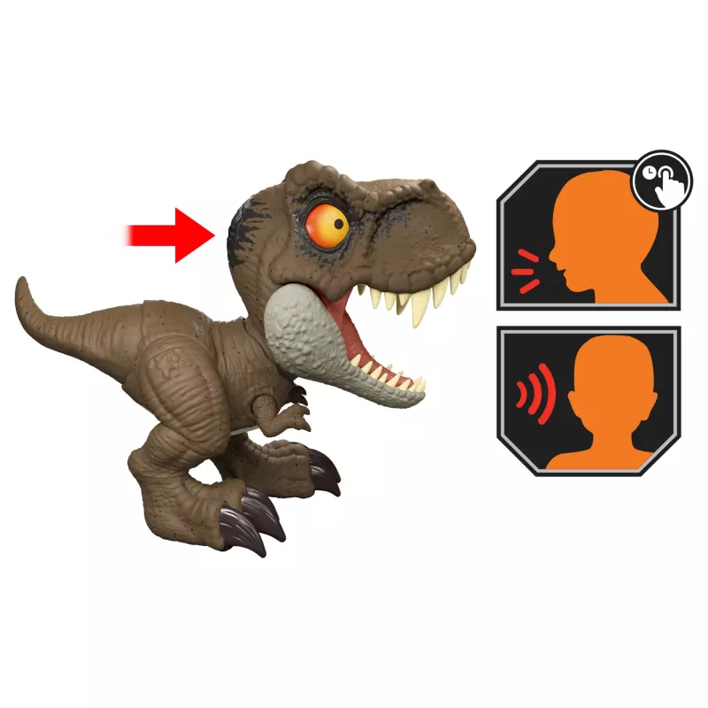 Jurassic World Roar Command Tyrannosaurus Rex Dinosaur Figure Toy, Records, Plays & Roars, T. Rex