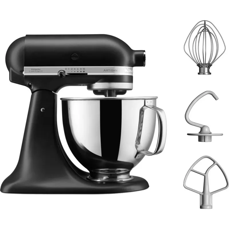 KitchenAid 5KSM125EBM food processor 300 W 4.8 L Black