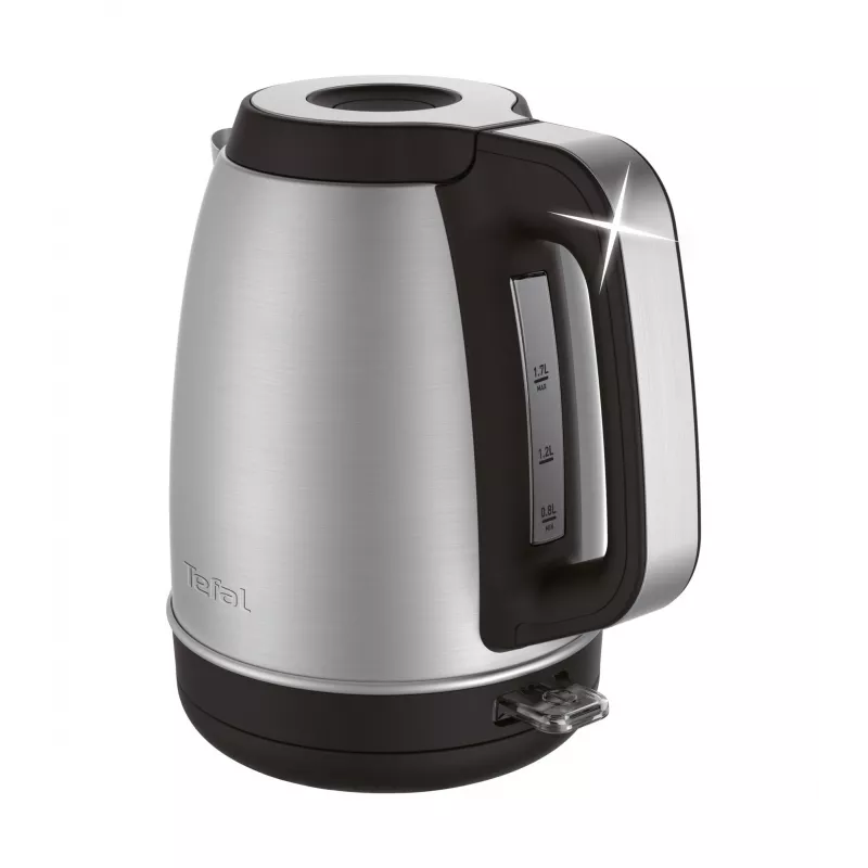 Tefal KI280D electric kettle 1.7 L 2400 W Black, Stainless steel