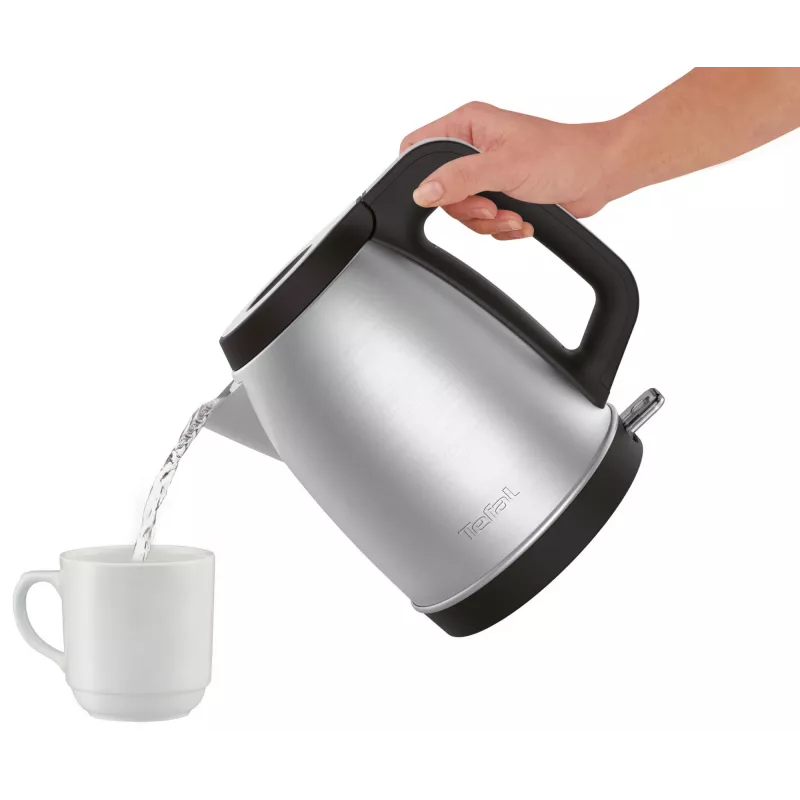 Tefal KI280D electric kettle 1.7 L 2400 W Black, Stainless steel