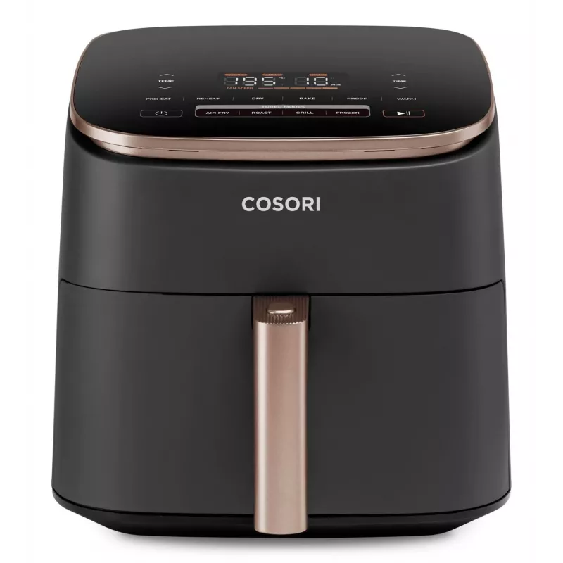 Cosori Turbo Blaze Chef Edition Single 6 L Stand-alone 1725 W Hot air fryer Black, Pink gold