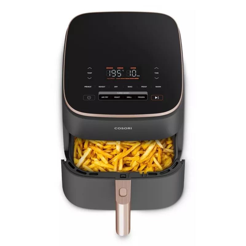 Cosori Turbo Blaze Chef Edition Single 6 L Stand-alone 1725 W Hot air fryer Black, Pink gold