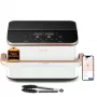 Cosori Dual Blaze Twinfry Chef Edition Double 10 L Stand-alone 2800 W Hot air fryer Rose gold, White