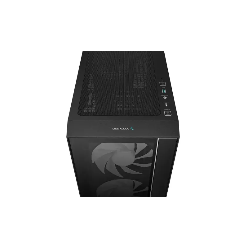 PC case DeepCool MATREXX55 V4 C Midi Tower Black — tempered glass, ATX/microATX support, USB-C, max GPU 370mm