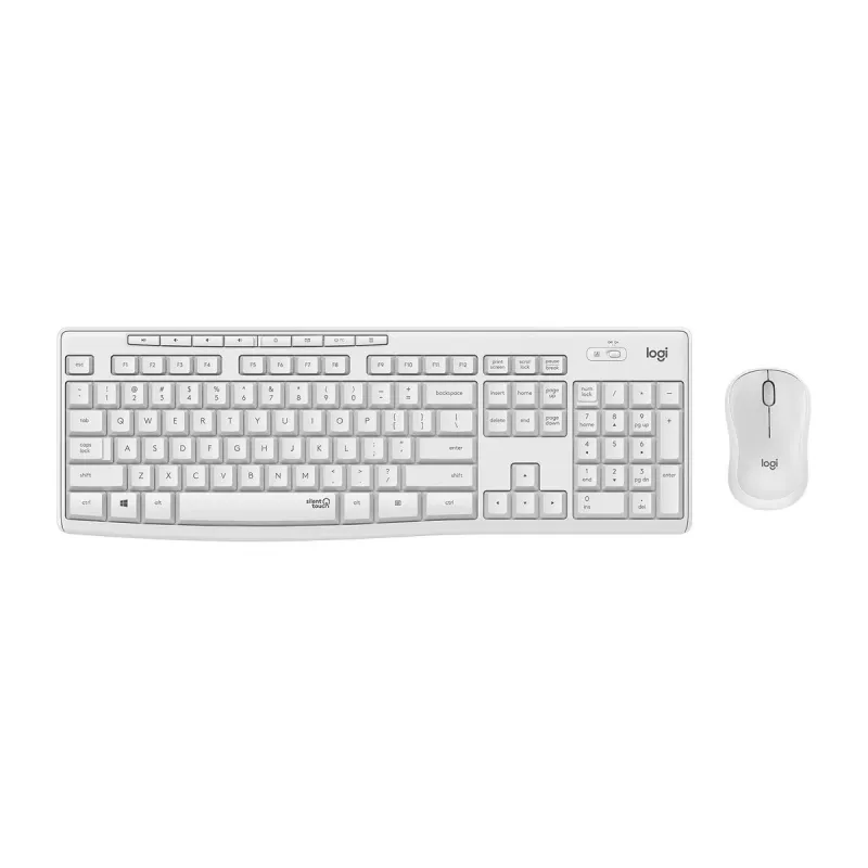 Logitech MK295 Silent Wireless Combo keyboard RF Wireless QWERTY US International White