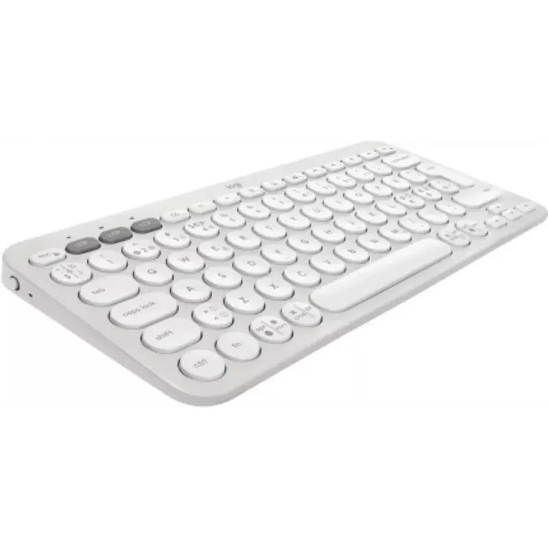 Logitech Pebble Keys 2 K380s Keyboard Universal RF Wireless Bluetooth QWERTY Danish Finnish Norwegian Swedish White