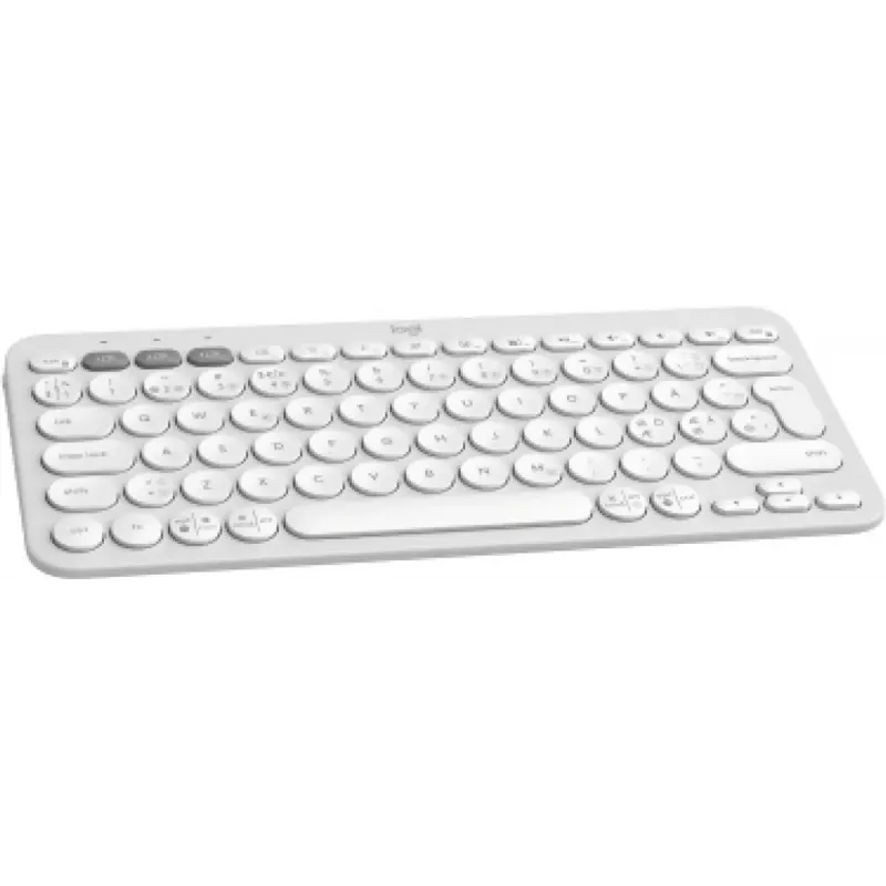 Logitech Pebble Keys 2 K380s Keyboard Universal RF Wireless Bluetooth QWERTY Danish Finnish Norwegian Swedish White