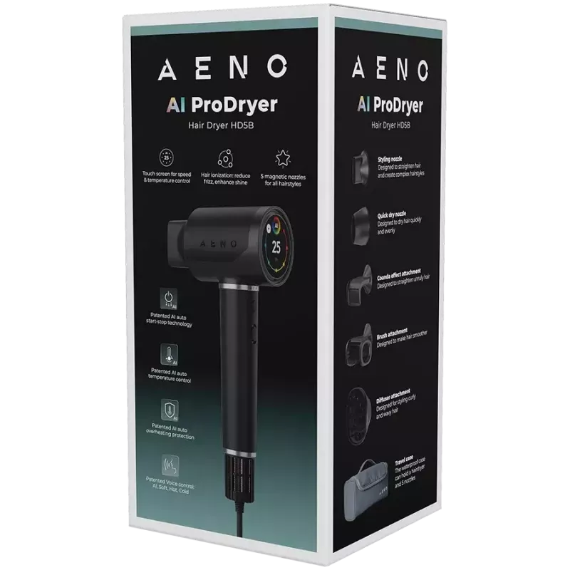 Hair Dryer AENO AENO AI ProDryer HD5B AHD0005B 2200W Ionic Technology