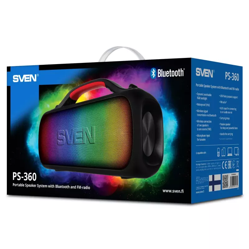 Mono portable speaker SVEN PS-360 Black