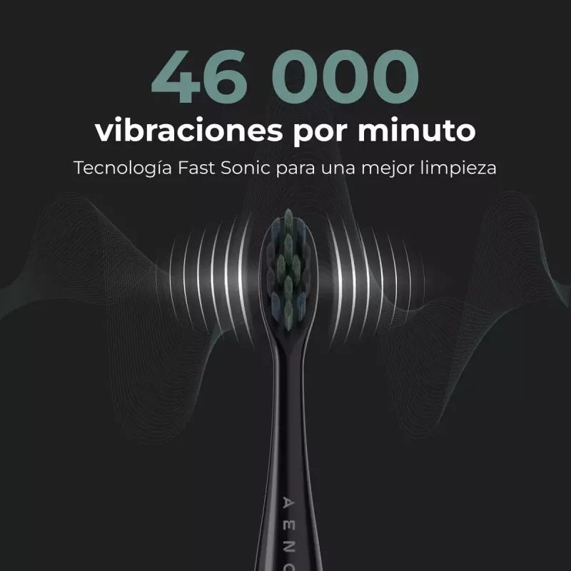 Sonic Electric Toothbrush AENO DB2S Black 4 Modes 46000rpm