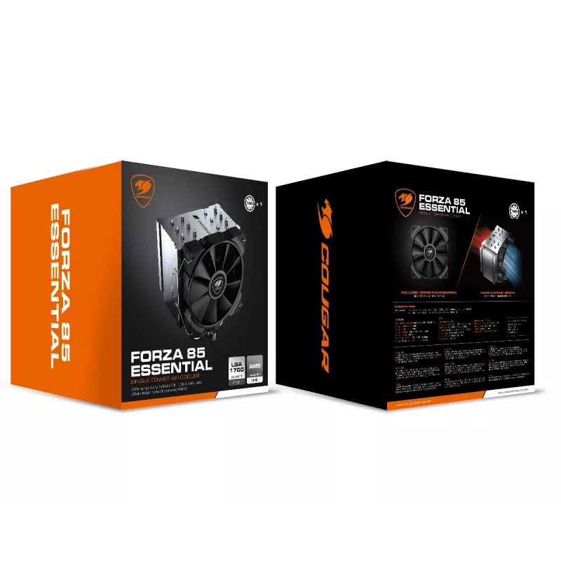 Heatsink/Radiator COUGAR Gaming CGR-FZAE85 12 cm Black