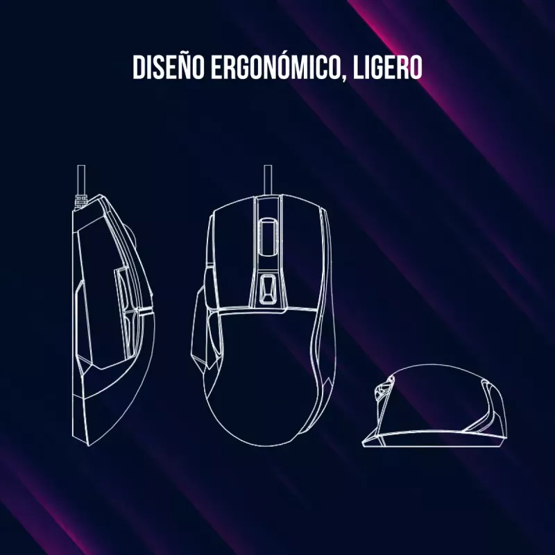 Mouse Lorgar Jetter 357 Gaming Optical Right-hand
