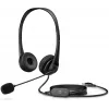 HP Stereo USB Headset G2, Wired, Office/Call center, 90 g, Headset, Black