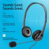 HP Stereo USB Headset G2, Wired, Office/Call center, 90 g, Headset, Black