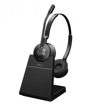 Jabra Engage 55 - USB-C UC Stereo Stand, EMEA/APAC, Wireless, Office/Call center, 83 g, Headset, Black, Titanium