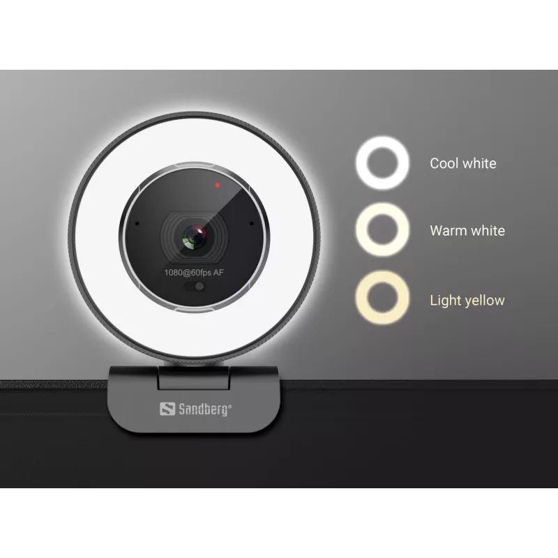 Sandberg Streamer USB Webcam Pro Elite 2560x1440 60fps Black