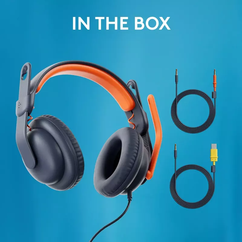 Headset Logitech Zone Learn On Ear 3.5mm AUX