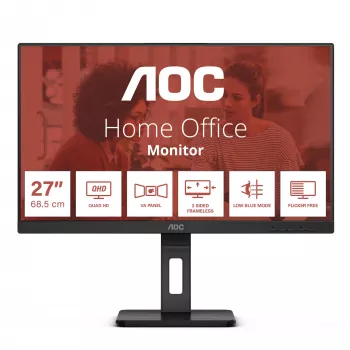 AOC Q27E3UMF computer monitor 68.6 cm (27 inch) 2560 x 1440 pixels Quad HD Black