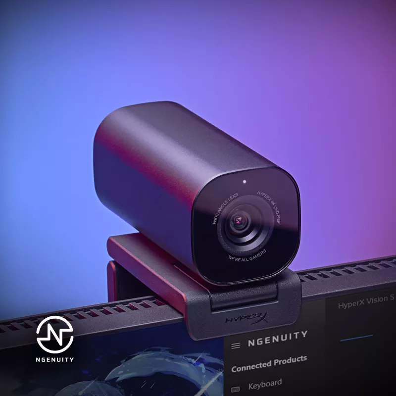 HyperX Vision S Webcam, Black, Windows 10, Windows 11, Mac OS X 10.10 Yosemite, MacOS, ChromeOS, 45 mm, 93.3 mm