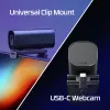 HyperX Vision S Webcam, Black, Windows 10, Windows 11, Mac OS X 10.10 Yosemite, MacOS, ChromeOS, 45 mm, 93.3 mm