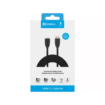 HDMI Cable Sandberg HDMI 2.1 Cable 8K 2m