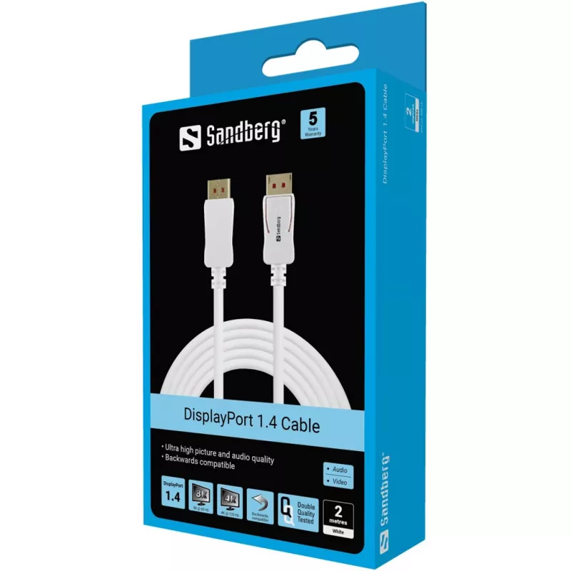 DisplayPort Cable Sandberg 8K60Hz 2m