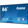 iiyama LH8664UHS-B2AG Signage Display Digital signage flat panel 2.17 m (85.6 inch) Wi-Fi 500 cd/m² 4K Ultra HD Black Built-in processor Android 11 24/7