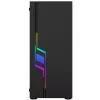 PC Case GEMBIRD Fornax 2000 RGB Midi Tower Black — Micro ATX/ITX/ATX, 1x120mm rear fan, 2x2.5 inch bays, 2x3.0 USB-A, Tempered glass