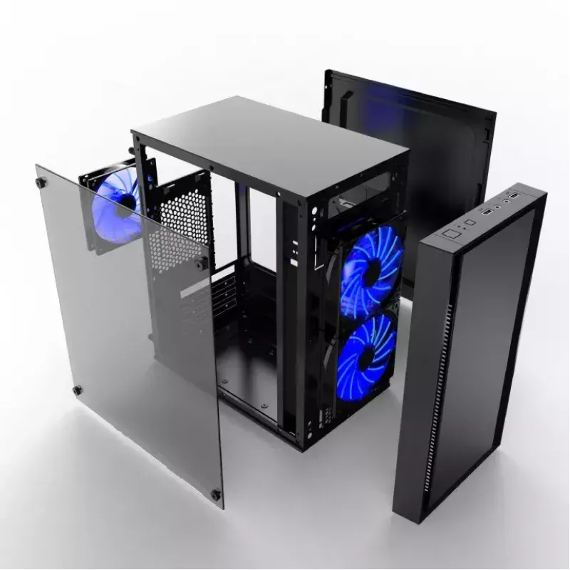 Computer case Gembird CCC-FORNAX-960B Midi Tower Black