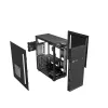 PC case GEMBIRD Fornax 160 Mini Tower — black, SPCC, supports ITX/mATX/ATX, 1×3.5 inch + 3×2.5 inch bays, 7 expansion slots, 445×185×390 mm