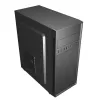 PC case GEMBIRD Fornax 160 Mini Tower — black, SPCC, supports ITX/mATX/ATX, 1×3.5 inch + 3×2.5 inch bays, 7 expansion slots, 445×185×390 mm