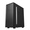 PC case GEMBIRD Fornax 160 Mini Tower — black, SPCC, supports ITX/mATX/ATX, 1×3.5 inch + 3×2.5 inch bays, 7 expansion slots, 445×185×390 mm