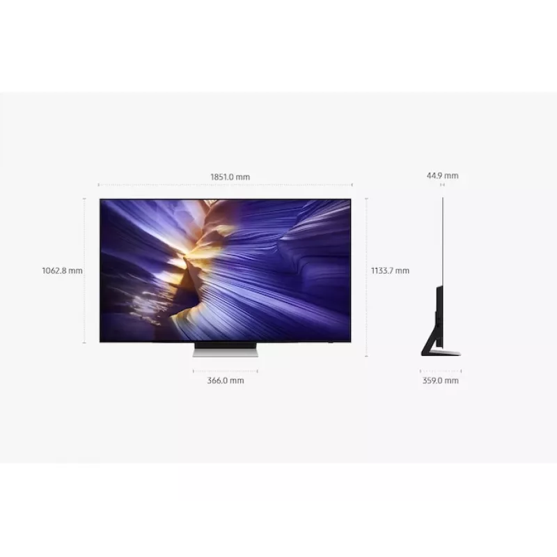 OLED TV Samsung QE77S90FAE 77 inch 4K Ultra HD OLED, 3840×2160, Tizen, 120 Hz, HDR10+ Gaming, Wi‑Fi, Bluetooth 5.3, 4x HDMI, 2.1 ch