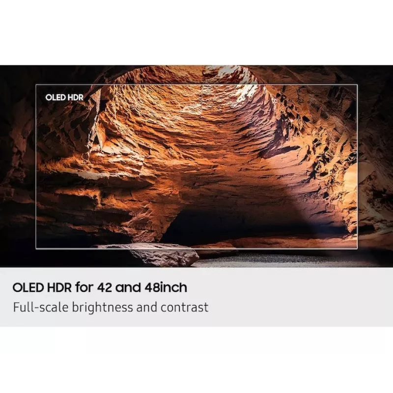 OLED TV Samsung QE77S90FAE 77 inch 4K Ultra HD OLED, 3840×2160, Tizen, 120 Hz, HDR10+ Gaming, Wi‑Fi, Bluetooth 5.3, 4x HDMI, 2.1 ch