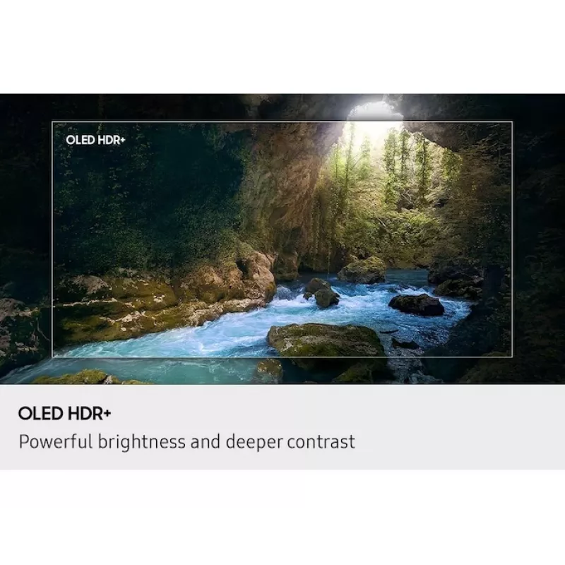OLED TV Samsung QE77S90FAE 77 inch 4K Ultra HD OLED, 3840×2160, Tizen, 120 Hz, HDR10+ Gaming, Wi‑Fi, Bluetooth 5.3, 4x HDMI, 2.1 ch