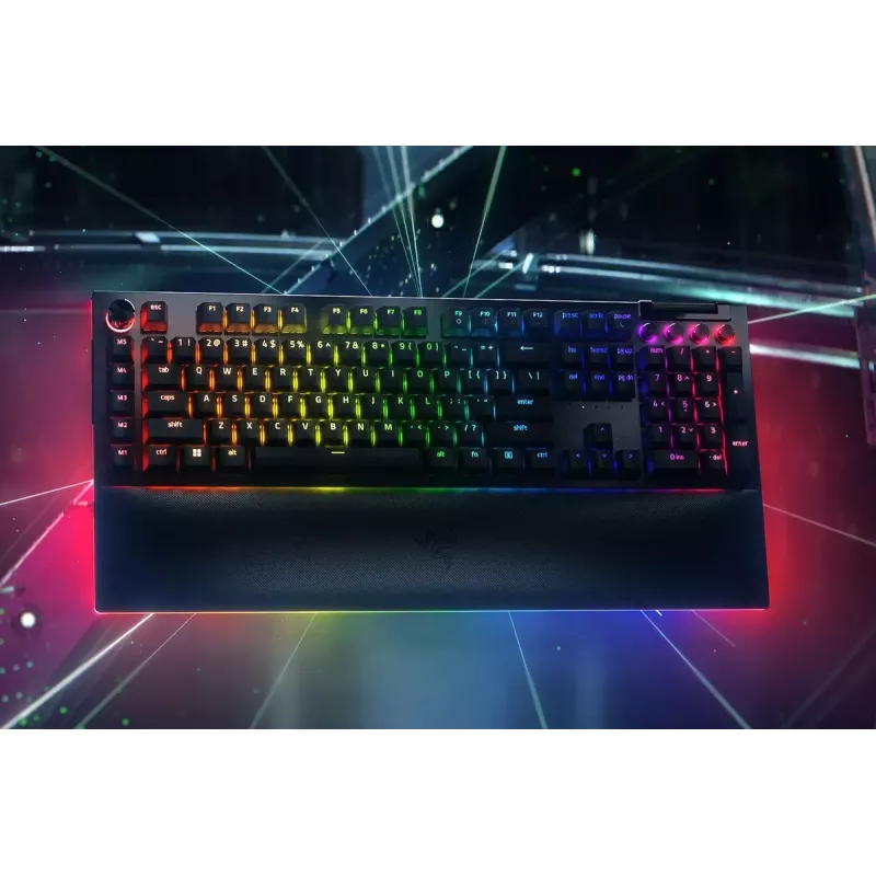 Razer BlackWidow V4 Pro Keyboard Gaming USB QWERTY US International Black Mechanical RGB LED