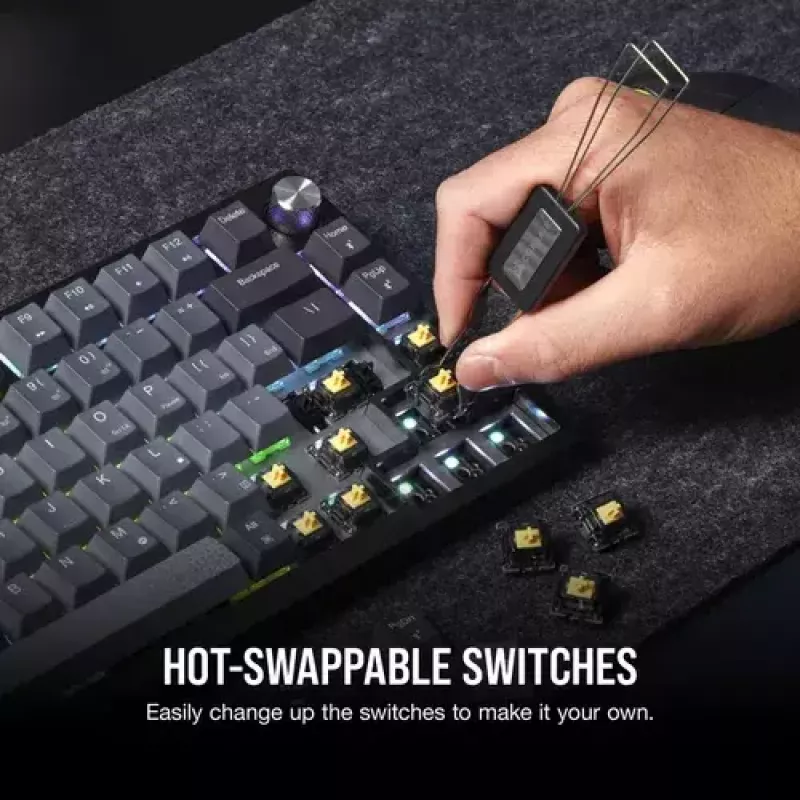 Mechanical Gaming Keyboard Corsair K65 PLUS WIRELESS RGB Wireless USB Black