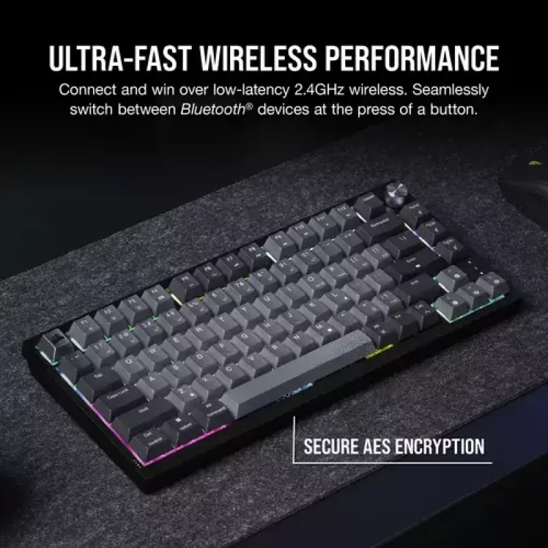 Mechanical Gaming Keyboard Corsair K65 PLUS WIRELESS RGB Wireless USB Black