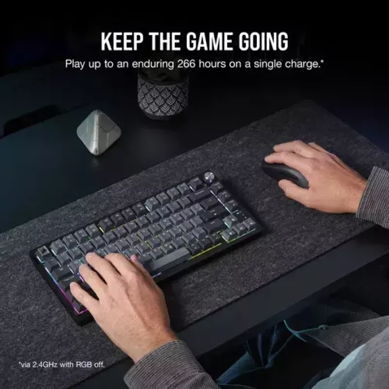 Mechanical Gaming Keyboard Corsair K65 PLUS WIRELESS RGB Wireless USB Black