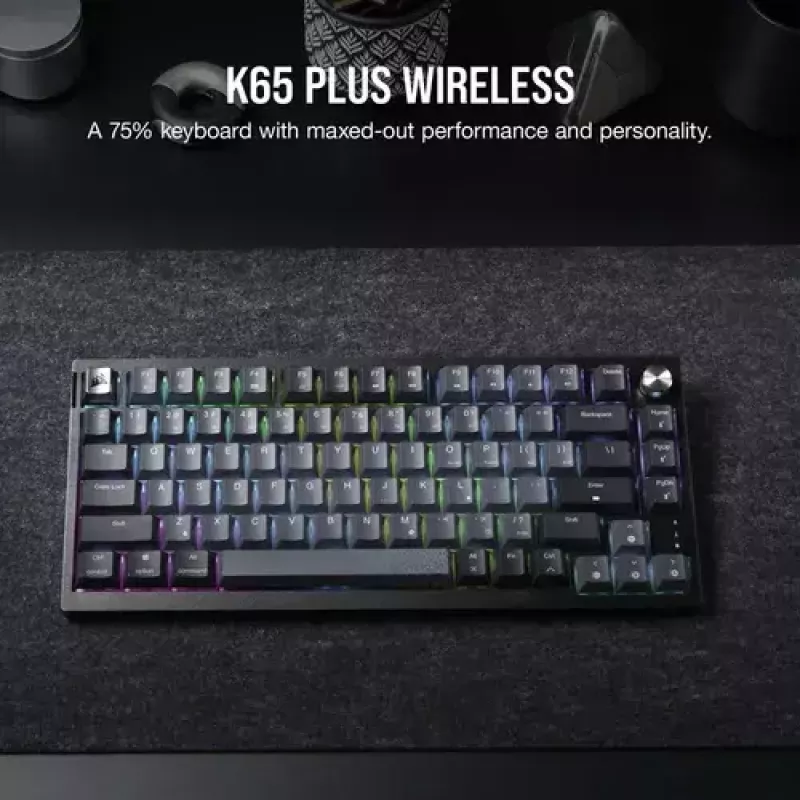 Mechanical Gaming Keyboard Corsair K65 PLUS WIRELESS RGB Wireless USB Black