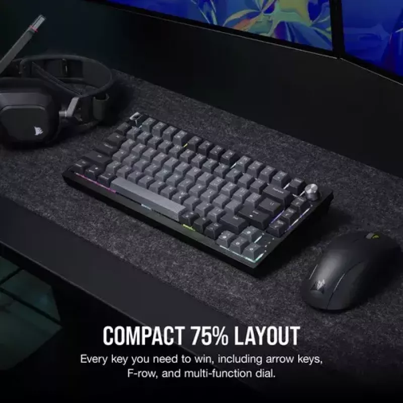 Mechanical Gaming Keyboard Corsair K65 PLUS WIRELESS RGB Wireless USB Black
