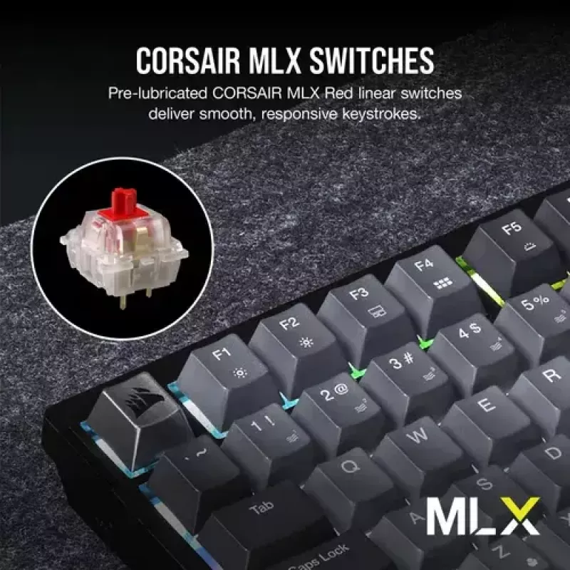 Mechanical Gaming Keyboard Corsair K65 PLUS WIRELESS RGB Wireless USB Black