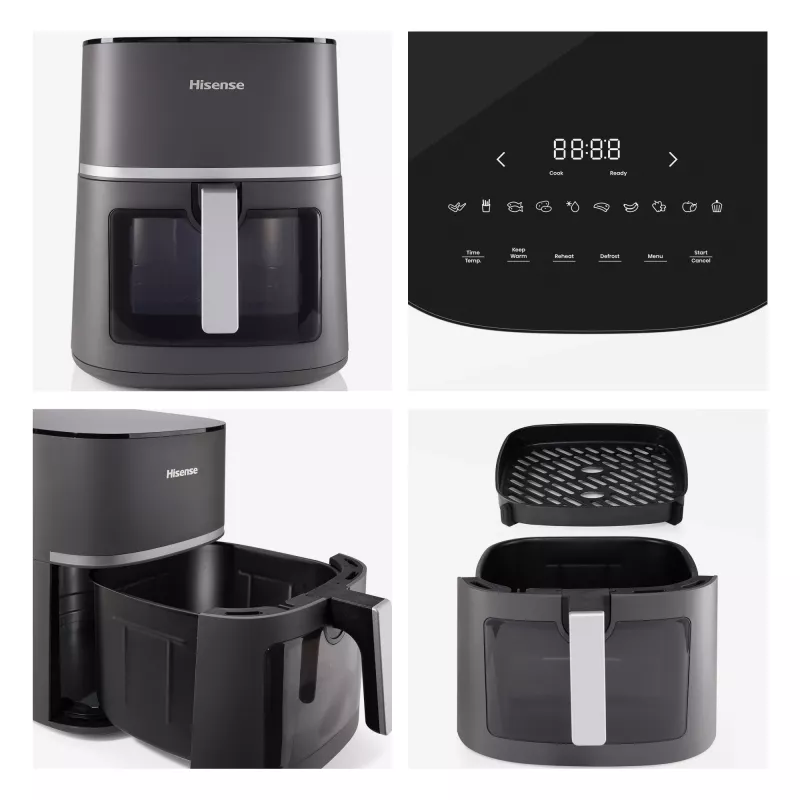 Hisense HAF1900D fryer Single 7 L 1800 W Hot air fryer Black