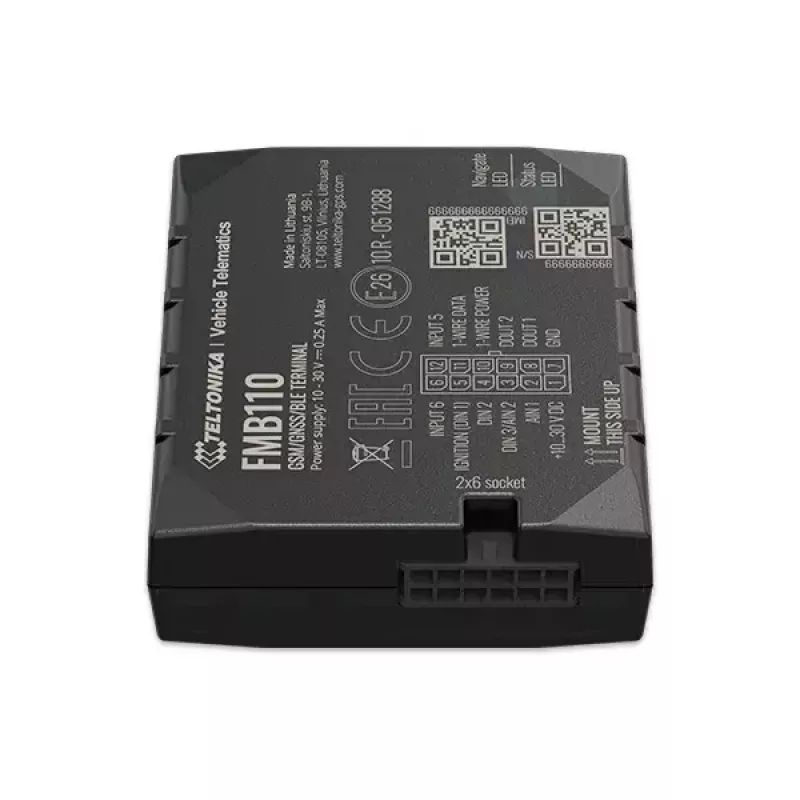 GPS tracker Teltonika FMB110 Car Black Dust resistant 0.128GB