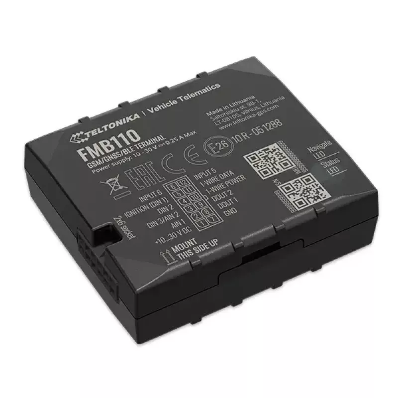 GPS tracker Teltonika FMB110 Car Black Dust resistant 0.128GB