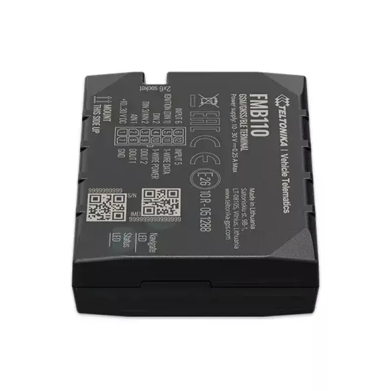 GPS tracker Teltonika FMB110 Car Black Dust resistant 0.128GB