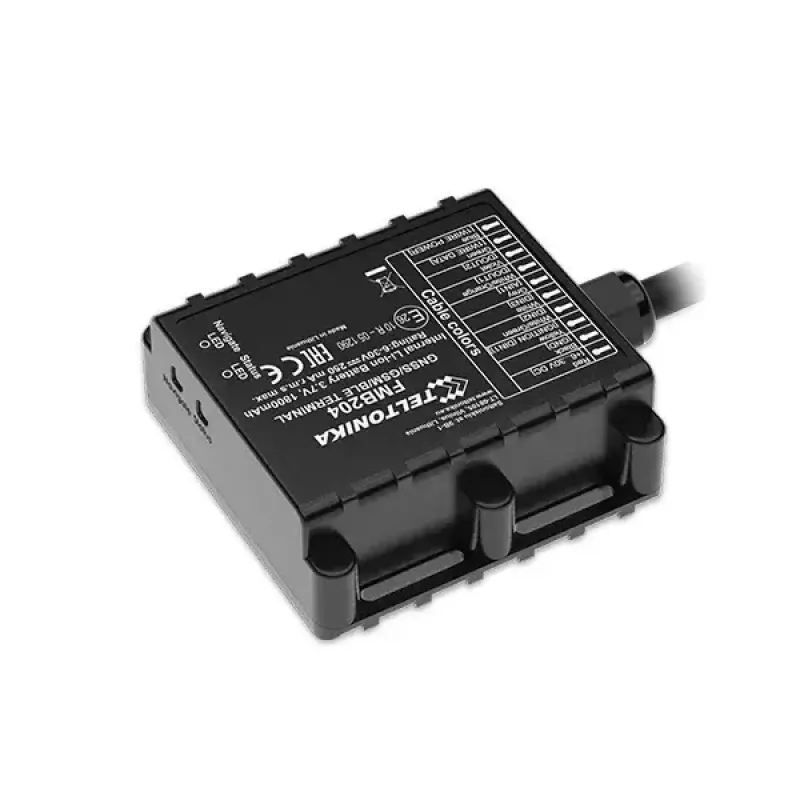 GPS Tracker Teltonika FMB204 Universal Black Single SIM 1800 mAh