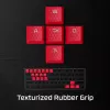 HyperX Rubber Keycaps - Gaming Accessory Kit - Red (US Layout)