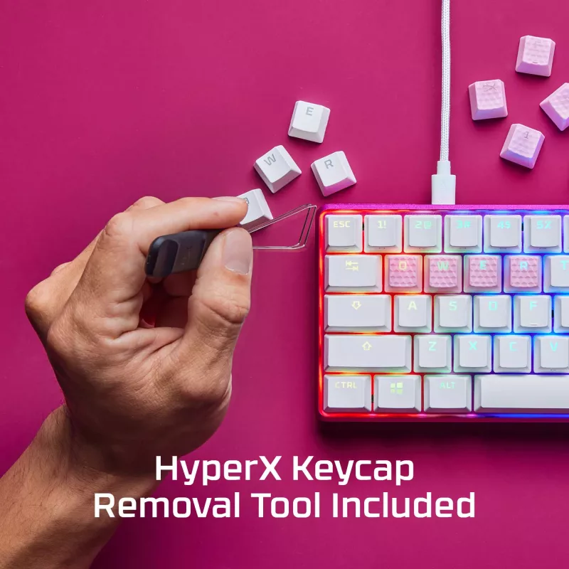 HyperX Rubber Keycaps - Gaming Accessory Kit - Red (US Layout)